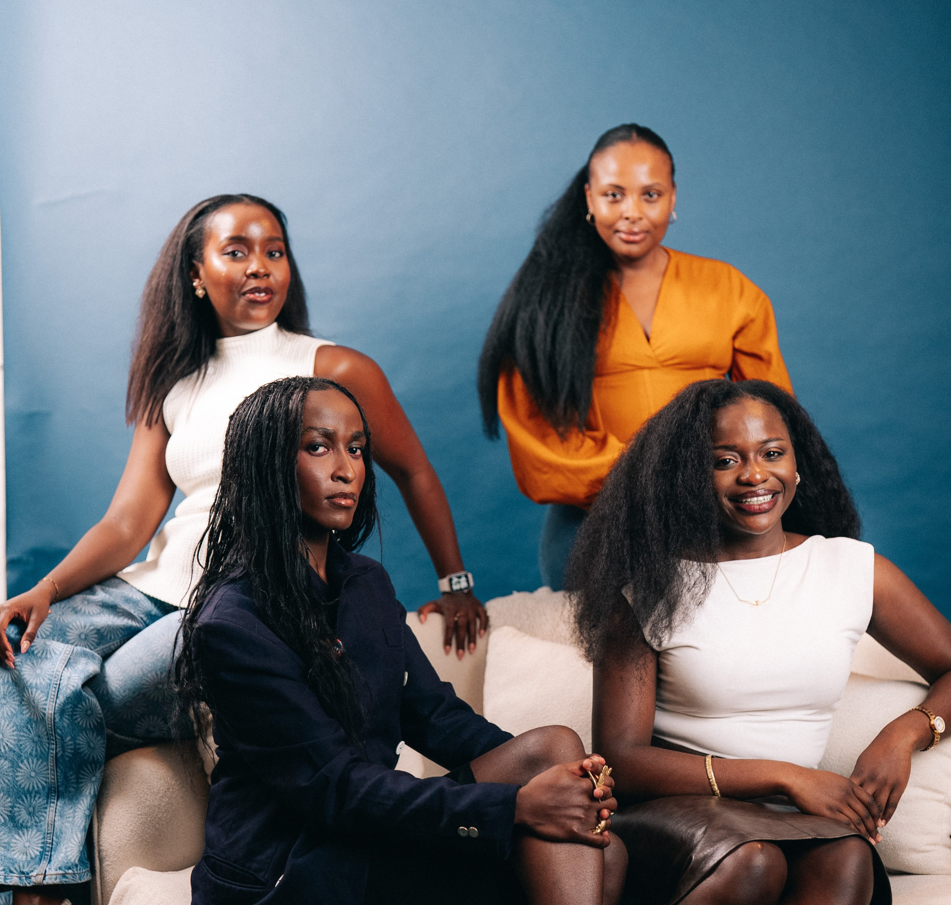 The My Tech Story Africa and Nani's Café Party teams behind JIRANI